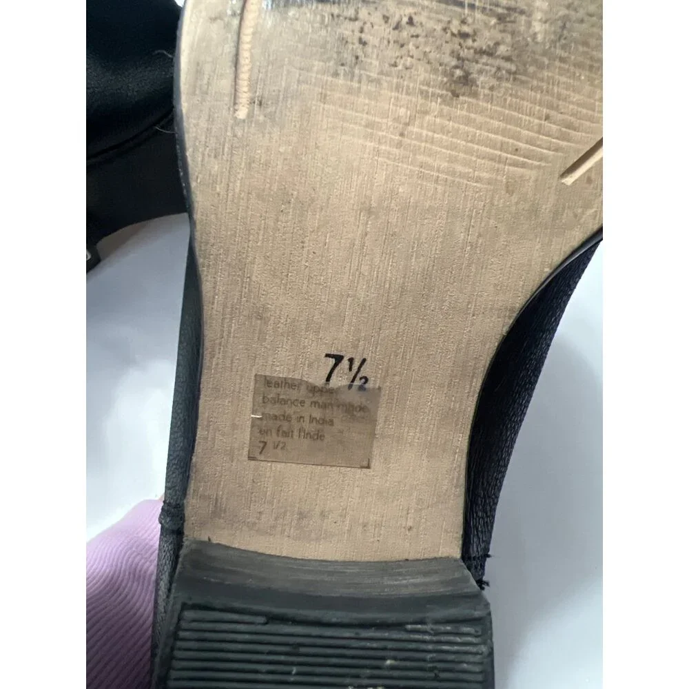 Seychelles Snare Black Leather Ankle Booties Size 7.5